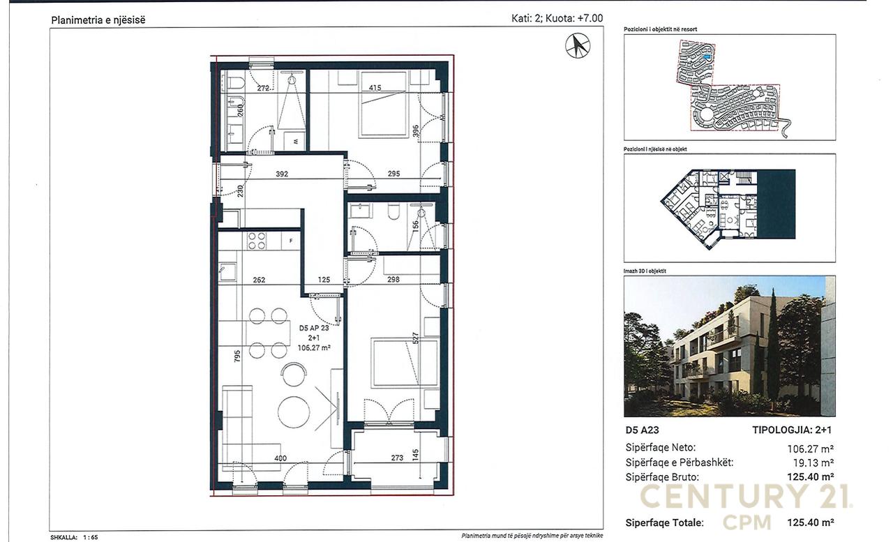 SHESIM APARTAMENT 2+1+2 NE SUN PALASE!