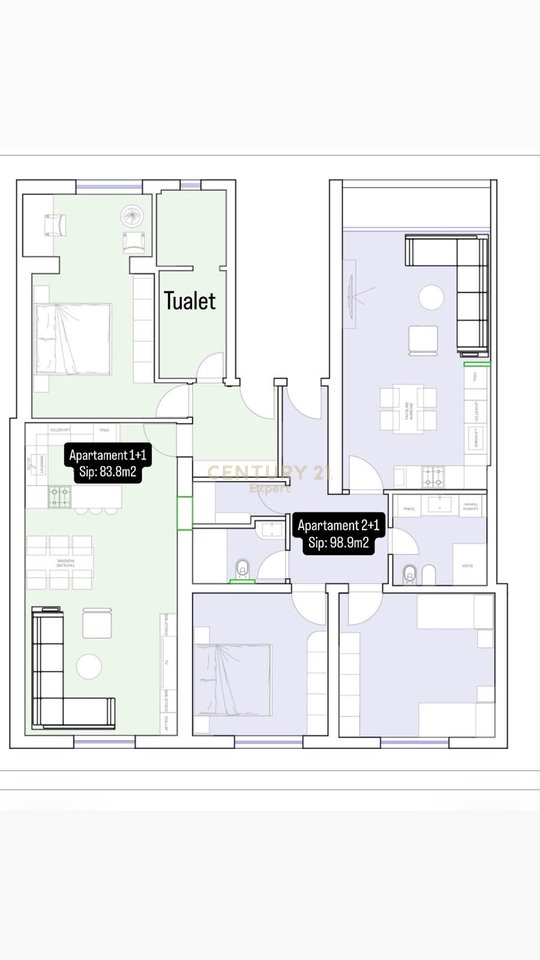 APARTMENT FOR SALE IN MYSLYM SHYR 182M2 FIRST FLOOR/BUSINESS OPPORTUNITY !