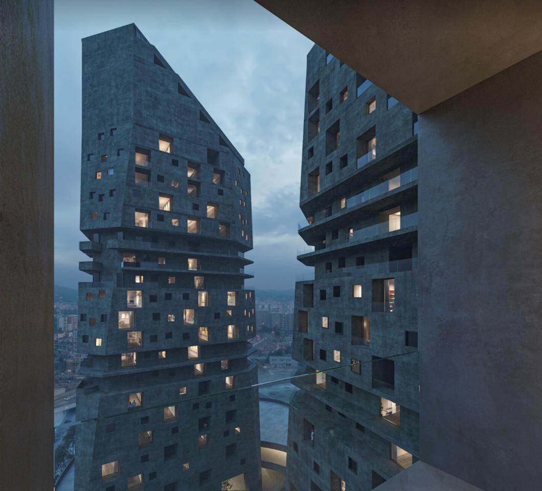 Apartament 2+1+2 për shitje Shqiponja Square Building