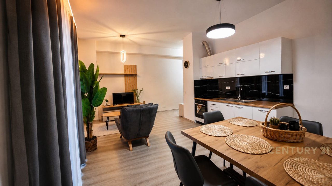 Appartamento 1+1 Appena Arredato in Affitto nella Residenza Mangalem, Ali Demi