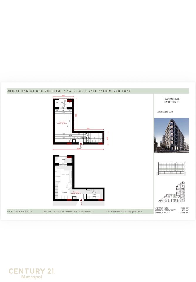 Studio apartment for sale – Paskuqan, Fati Residence