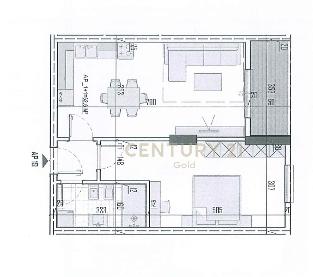 PER SHITJE APARTAMENT 1+1 TEK TIRANA VIEW RESIDENCE !
