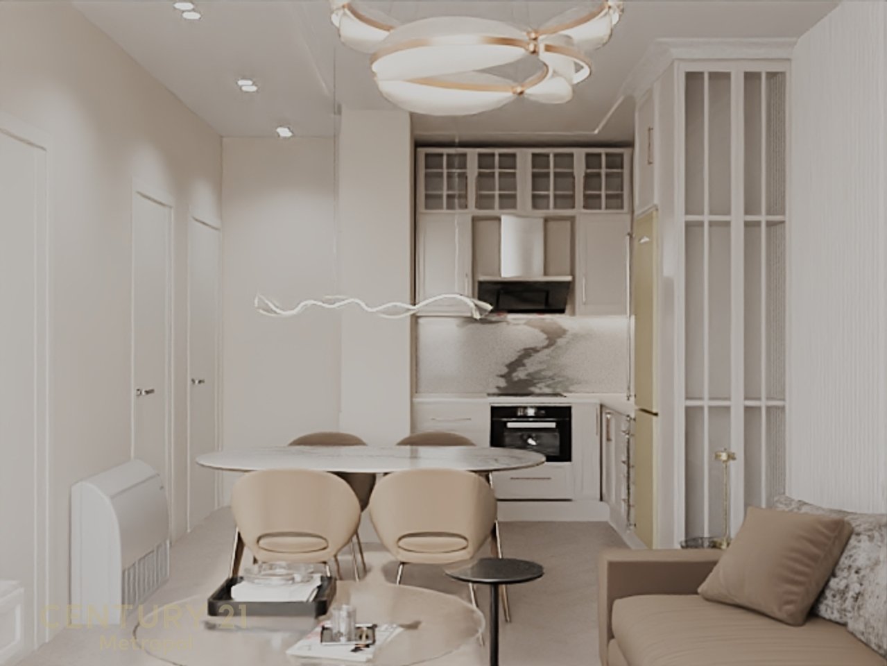 Apartment 1+1 for sale invested at ''Tirana Porta e Re''