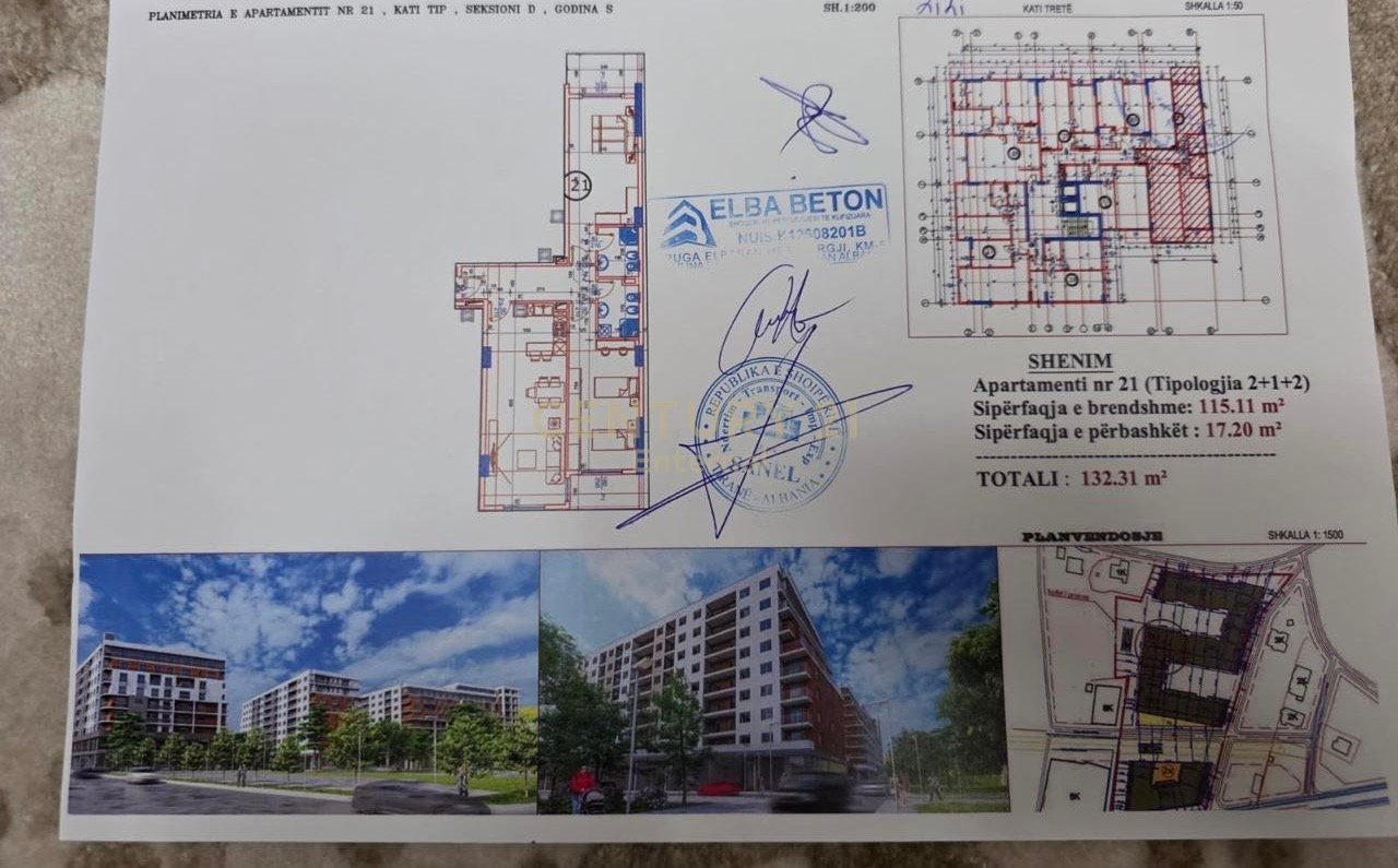 Paskuqan - Shitet 2+1+2  132.31m2 Tek Kompleksi Space City Prane Rrethit Te Paskuqanit