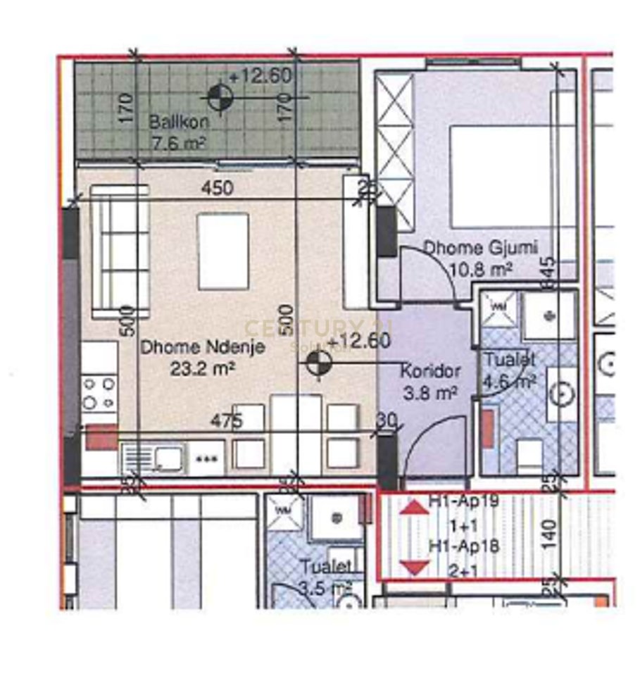 APARTAMENT 1+1 PER SHITJE NE PORTO LALEZI !