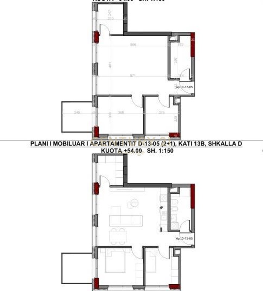 APARTAMENT 2+1 NE SHITJE ART N'LAGJE!