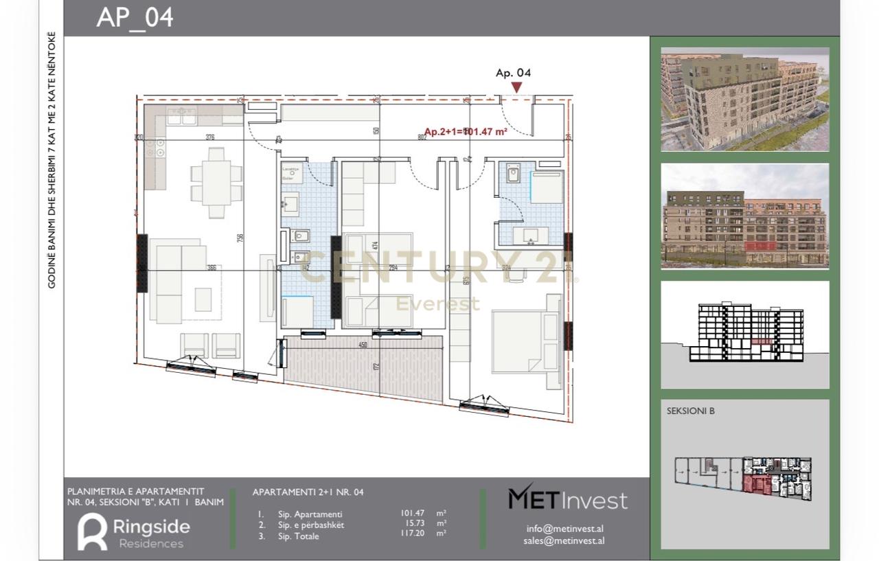 PASKUQAN, SHESIM APARTAMENT 2+1+2