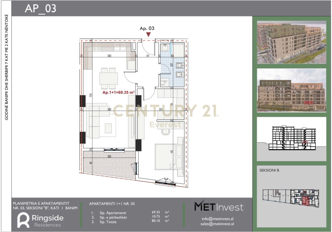 PASKUQAN, APPARTAMENTO 1+1 IN VENDITA