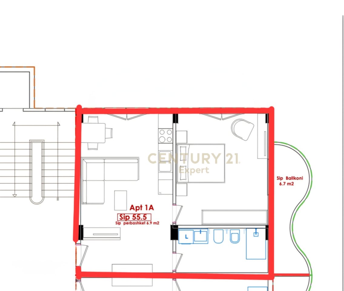 APARTAMENT 1+1+POST PARKIMI PËR SHITJE NË GOLEM