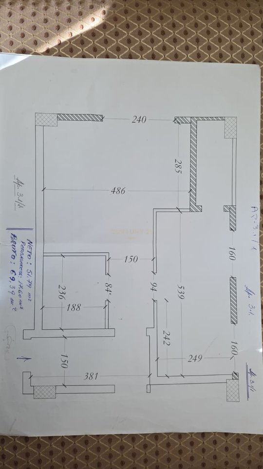 Shitet Apartament 1+1 – Fusha Ali Demit