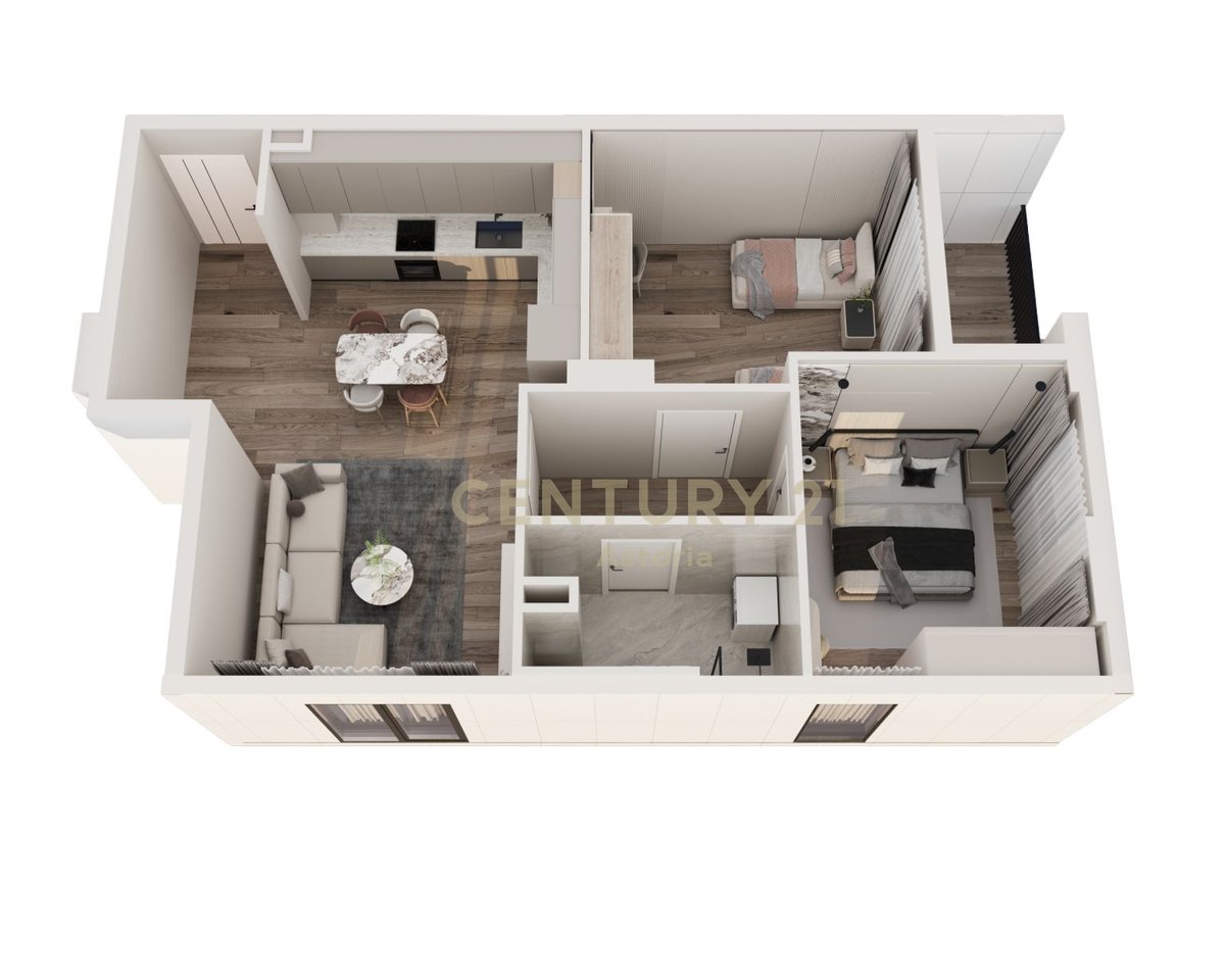 Shesim apartament 2+1 në rezidencën Phoenix – Yzberish