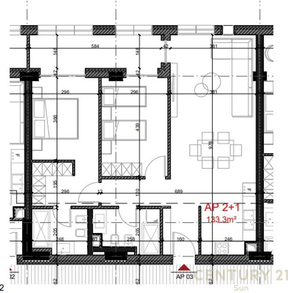 Apartament per shitje 2+1+2 tek Morina City, Dhermi.