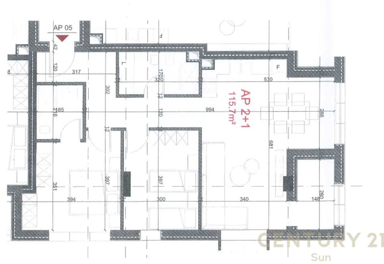 Apartament per shitje 2+1+2 tek Morina City, Dhermi.