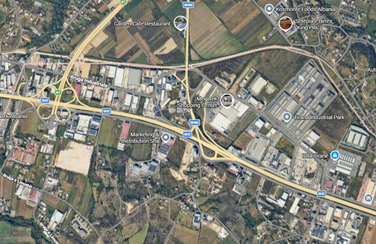Tokë për Shitje në  Autostradën Tiranë  - Durrës, tek Mbikalimi i Kasharit, Tiranë - 400,000.00€ | 1392 m²
