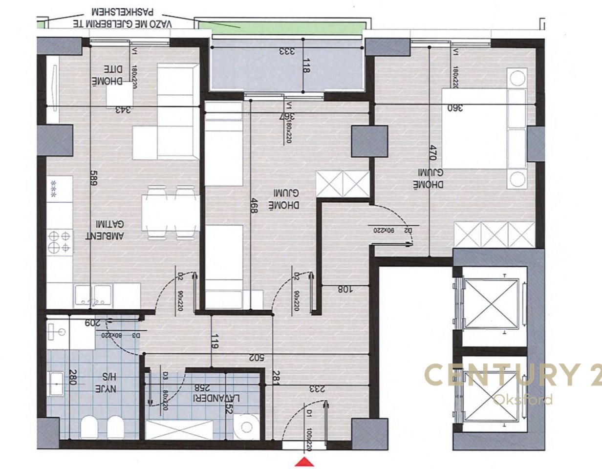 SHESIM APARTAMENT 2+1+2 ,TEK ISH FUSHA E AVIACIONIT!