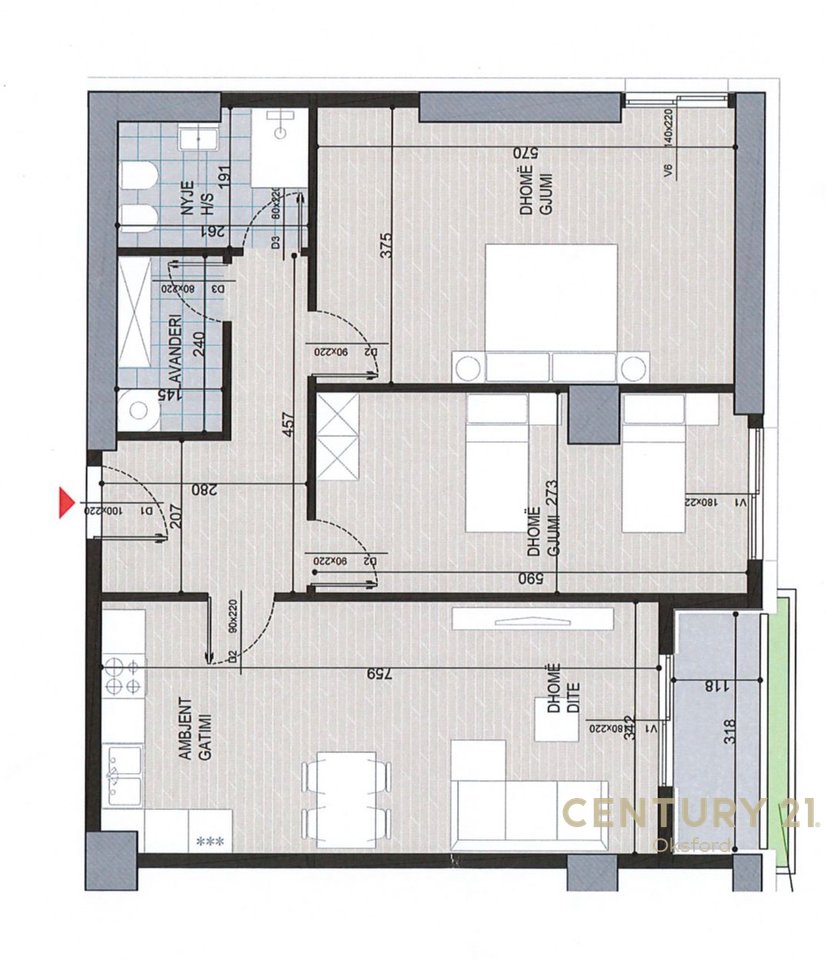 Shesim apartament 2+1+2 ,tek Ish Fusha e Aviacionit!