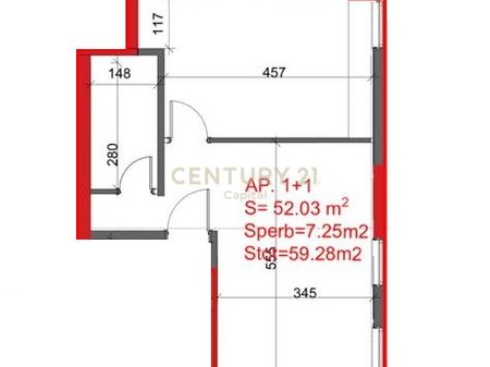 1+1 Apartment for Sale in Ali Demi!