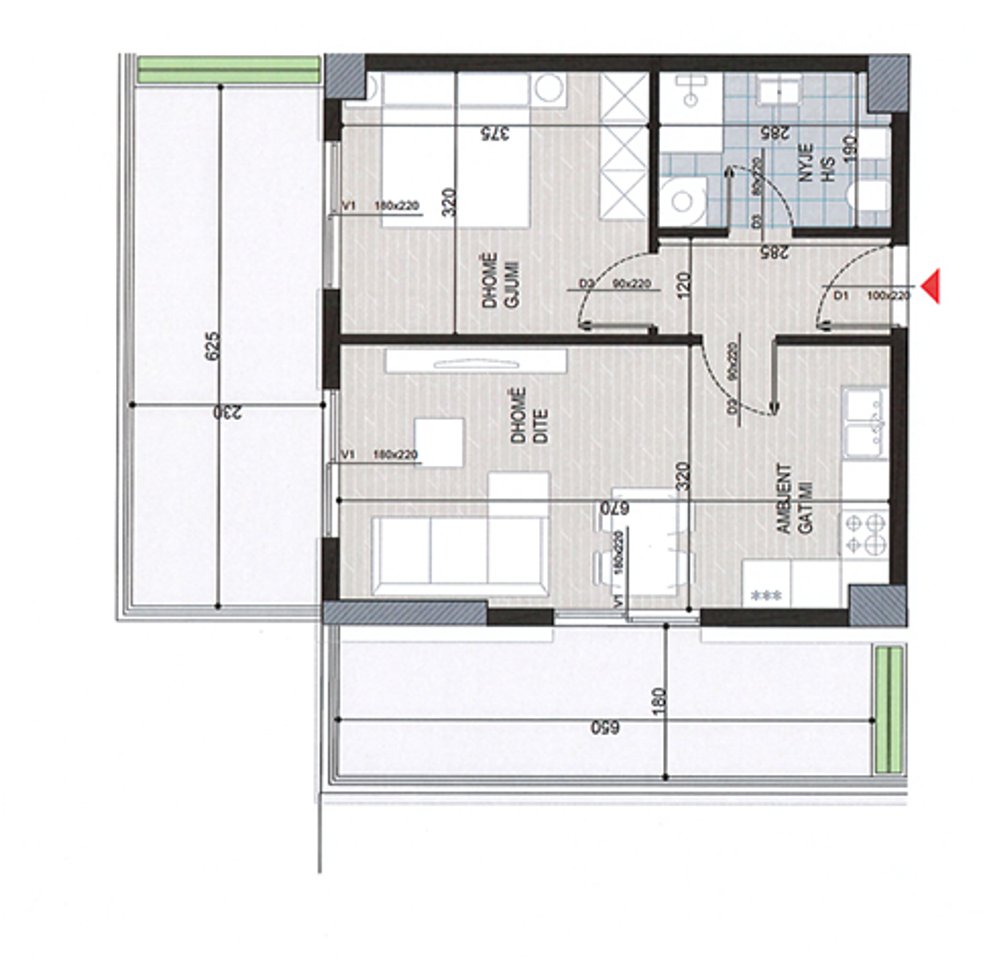 Shesim apartament 1+1, tek Ish Fusha e Aviacionit!