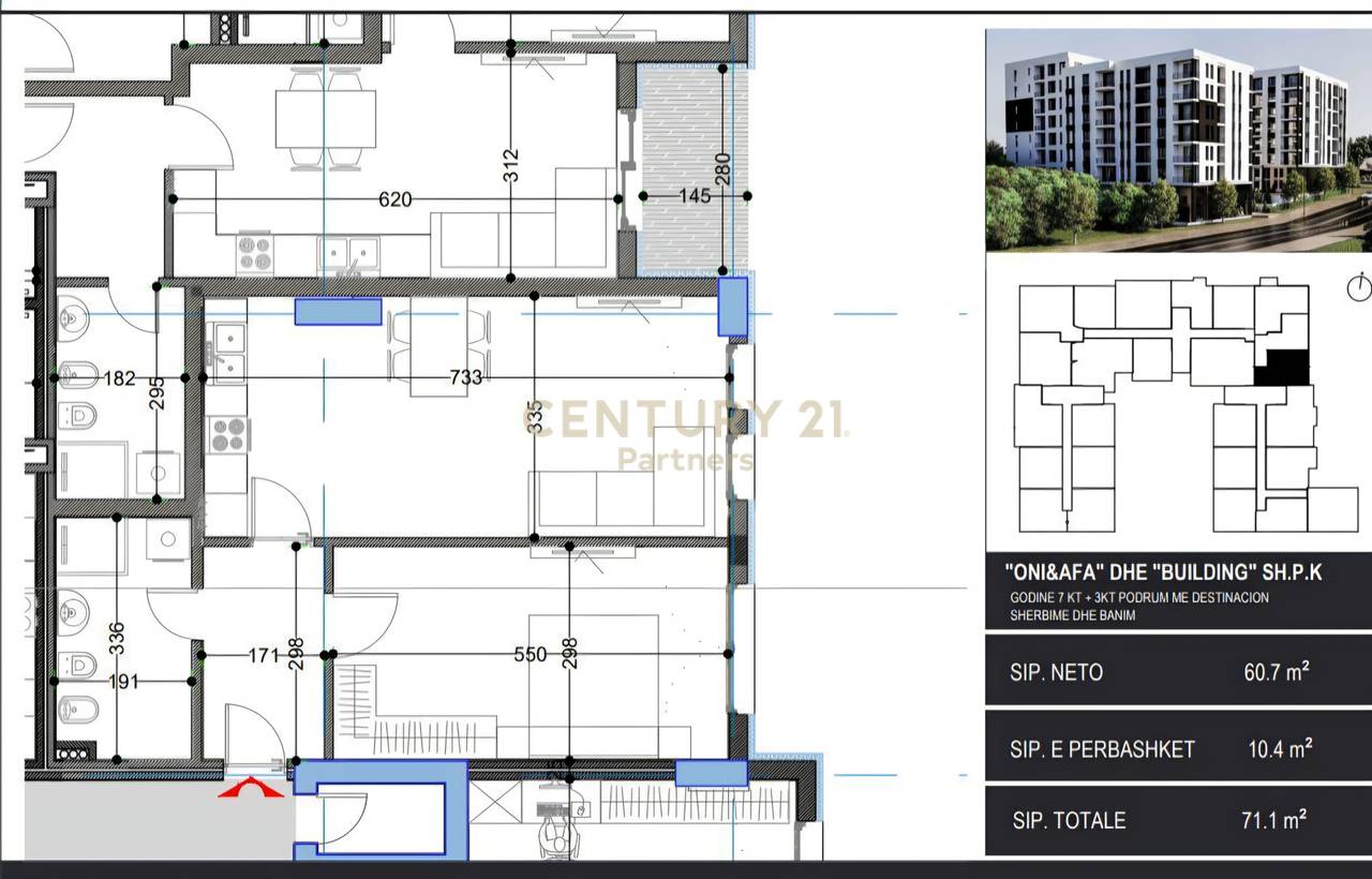 APARTMENT MATCH 1+1 AT BELFIORE RESIDENCE II, PASKUQAN!
