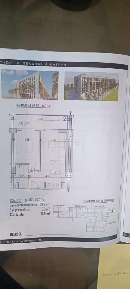 Apartment 1+1 for sale in the Golem area