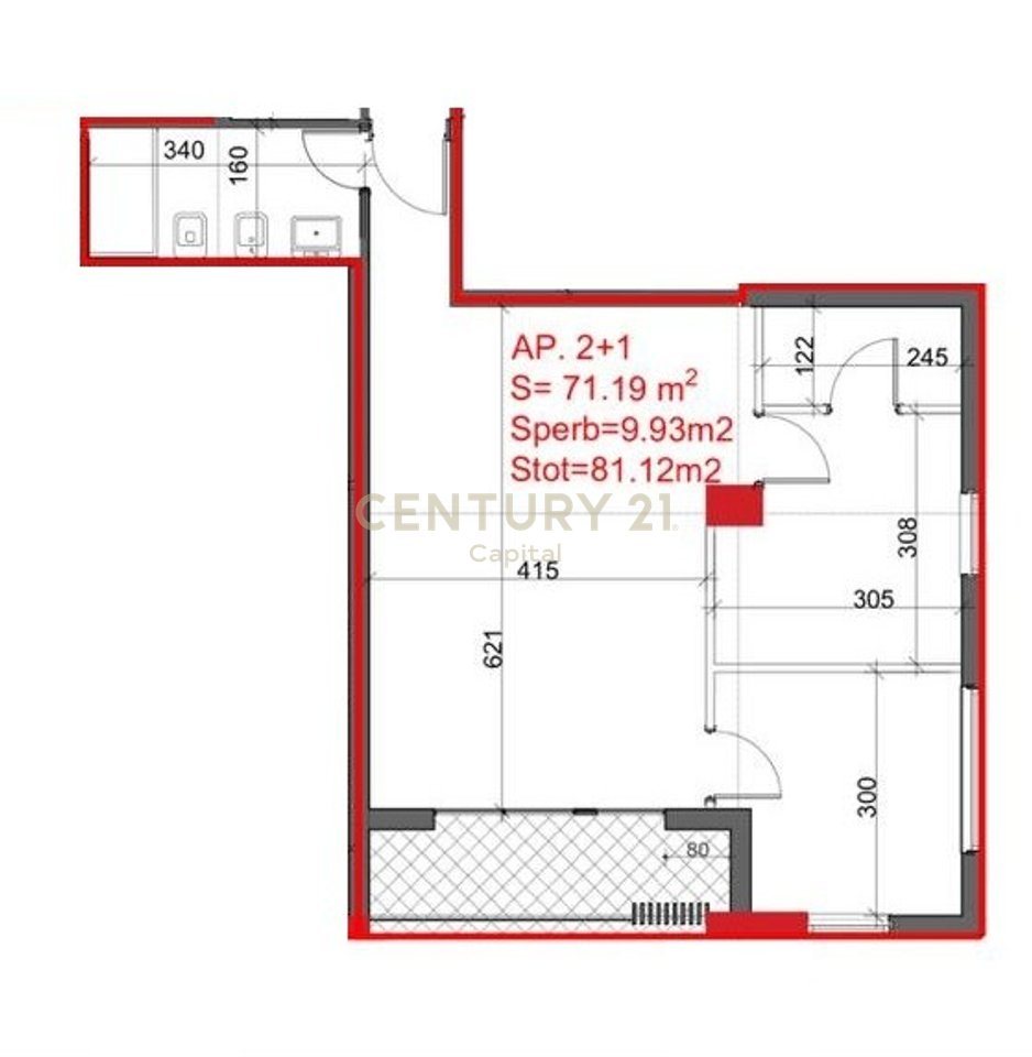 Apartament 2+1 Për Shitje te Burgu i Grave, Ali Dem!