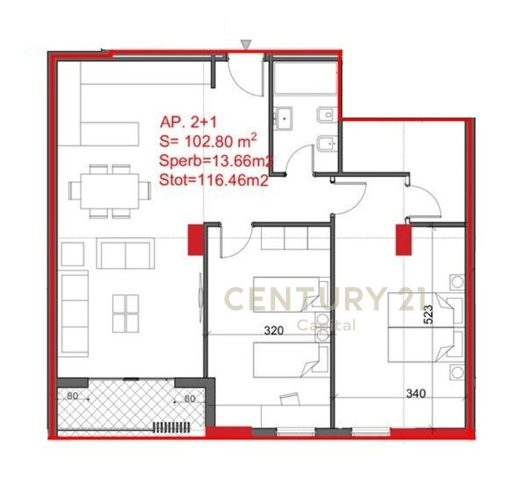 Apartament 2+1 Për Shitje te Burgu i Grave, Ali Demi!