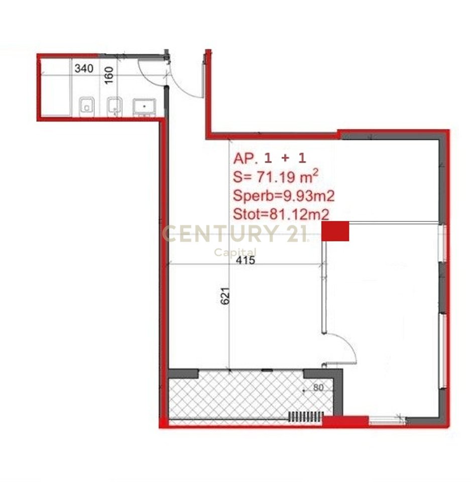 Apartament 1+1 Për Shitje te Burgu i Grave, Ali Dem!