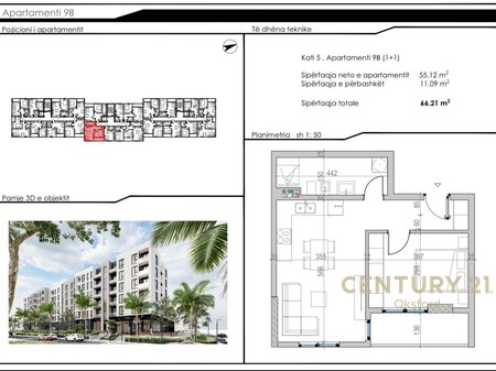 1+1 Apartment for Sale in Golem
