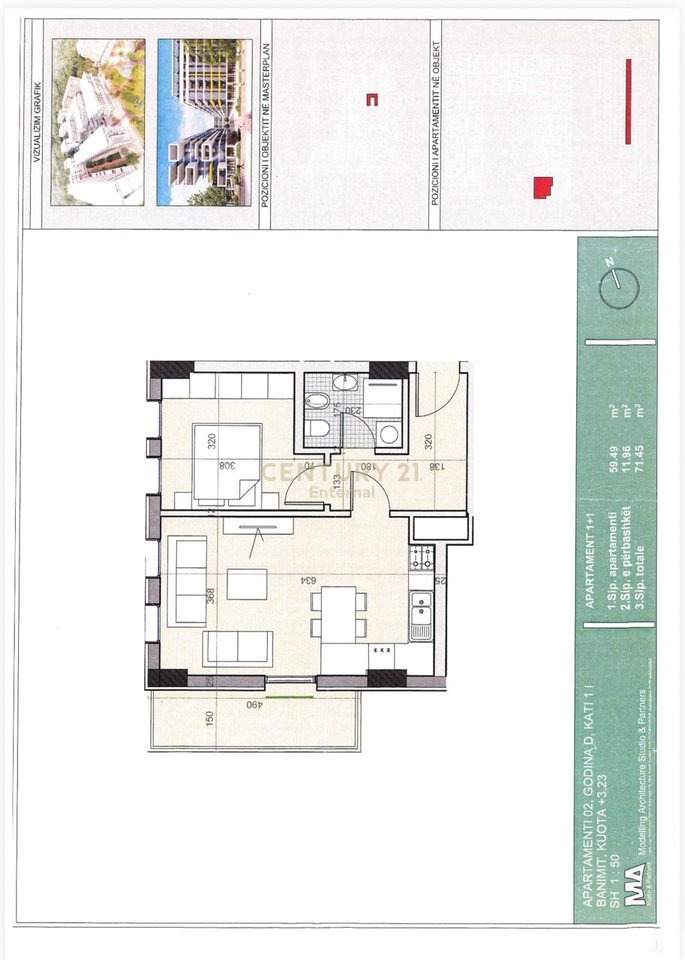 Appartamento 1+1+ Posto Auto in vendita a Univers City