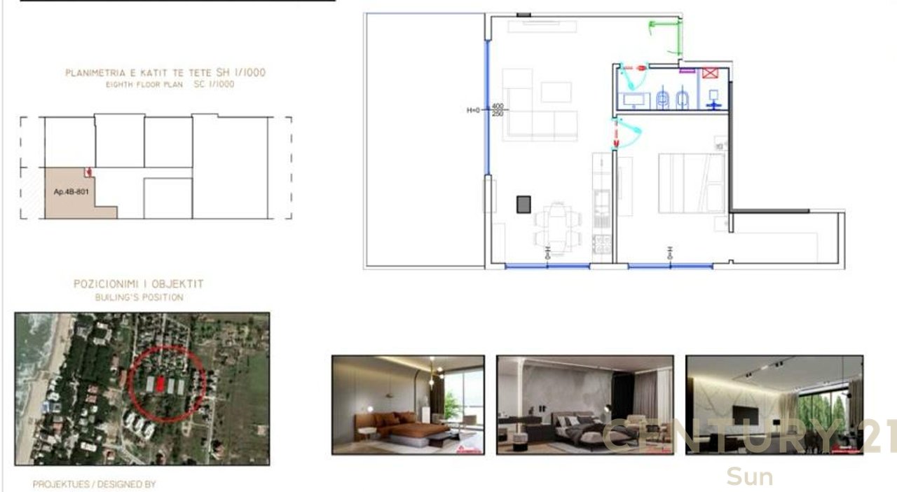 Apartment for sale 1+1 Golem Durres