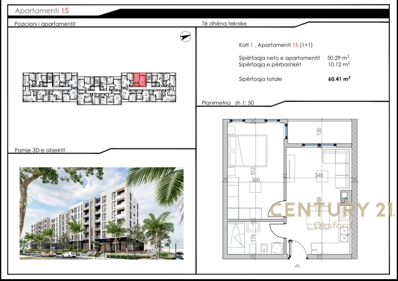 1+1 Apartment for Sale in Golem!!