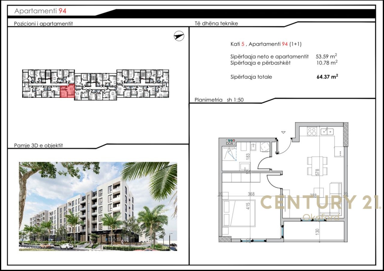 1+1 Apartment for Sale in Golem