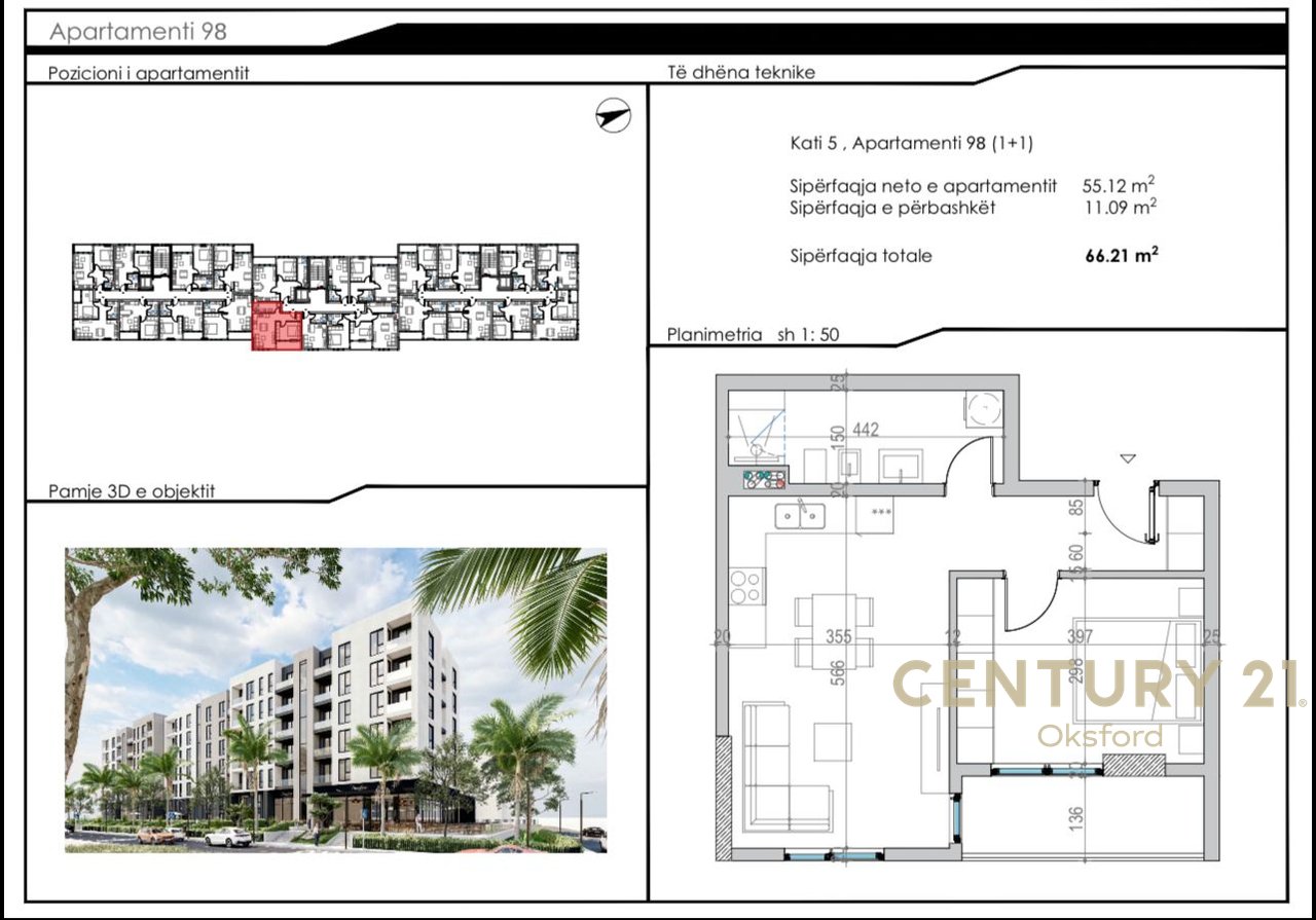 1+1 Apartment for Sale in Golem
