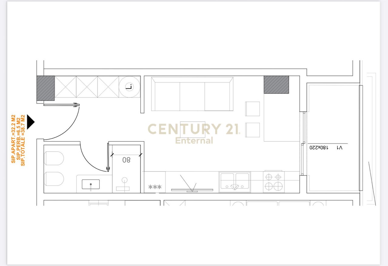 Monolocale in vendita a Fusha e Aviacionit