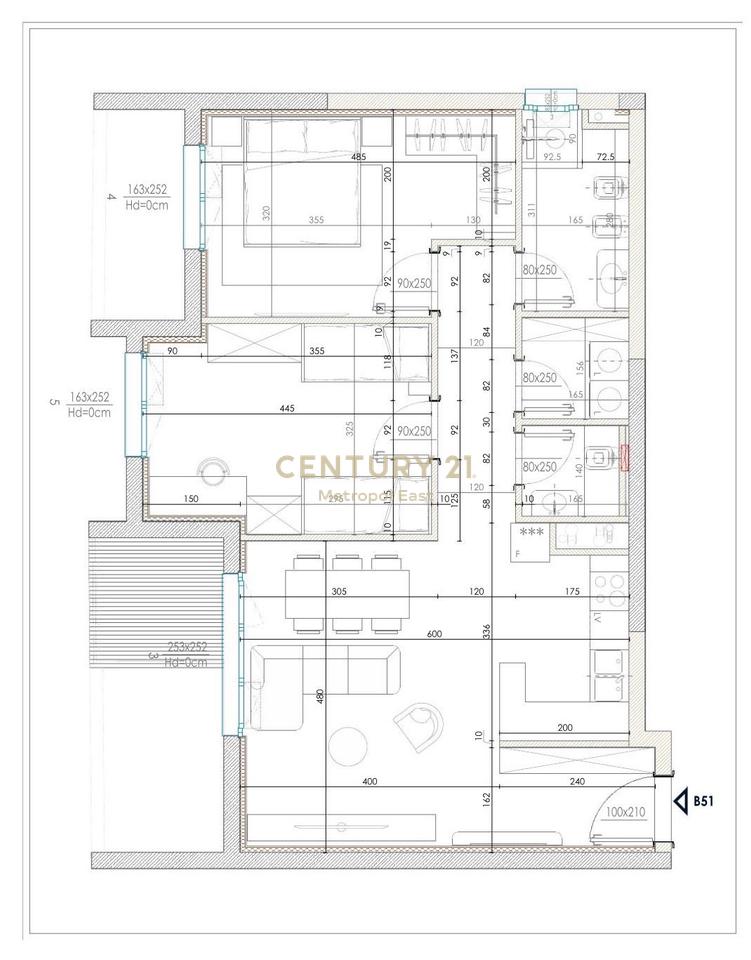Apartment 2+1+2 with parking space on Park Avenue