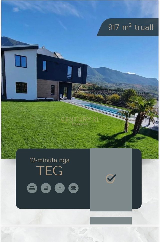 Vilë me Pishine Për Shitje Prane Teg