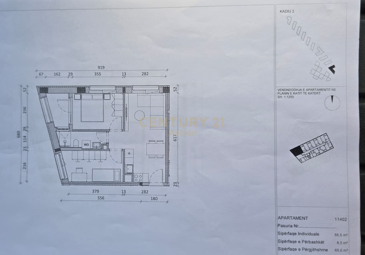 Appartamento 1+1 in vendita al Complesso Kadiu