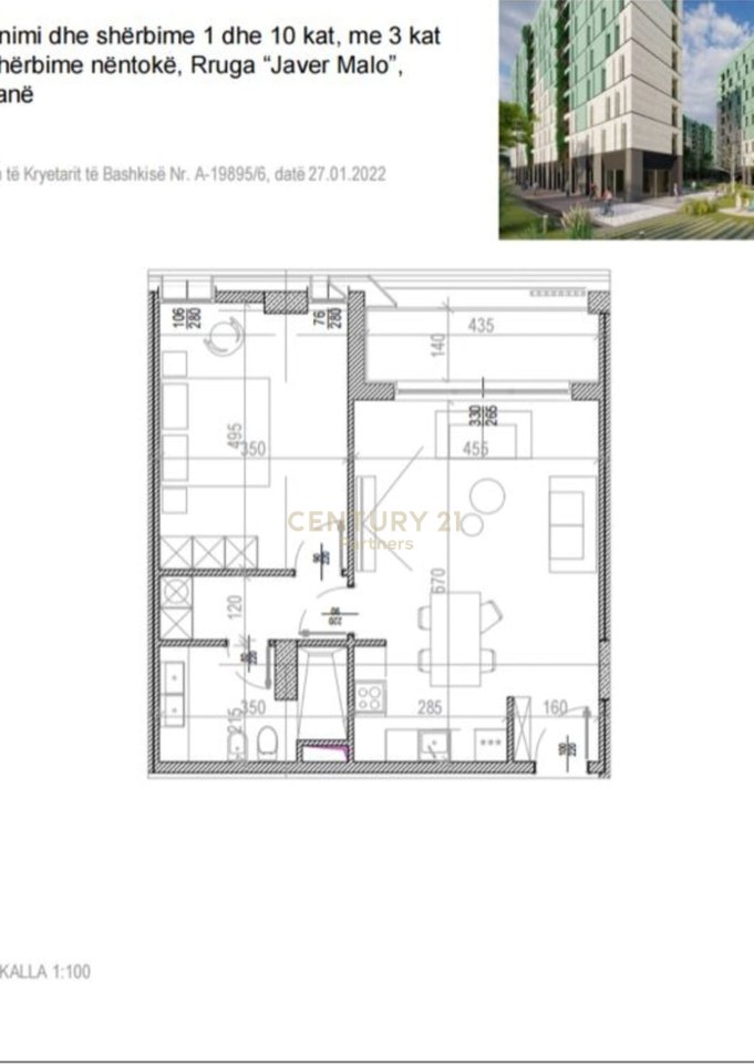 Shesim  Apartament 1+1  te Tirana RiverSide Residence rruga JAVER MALO,Tiranë!