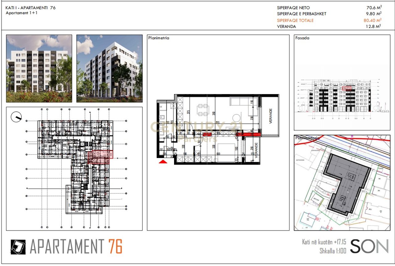 Appartamento 1+1 in vendita nelle Platinium II Residences a Paskuqan