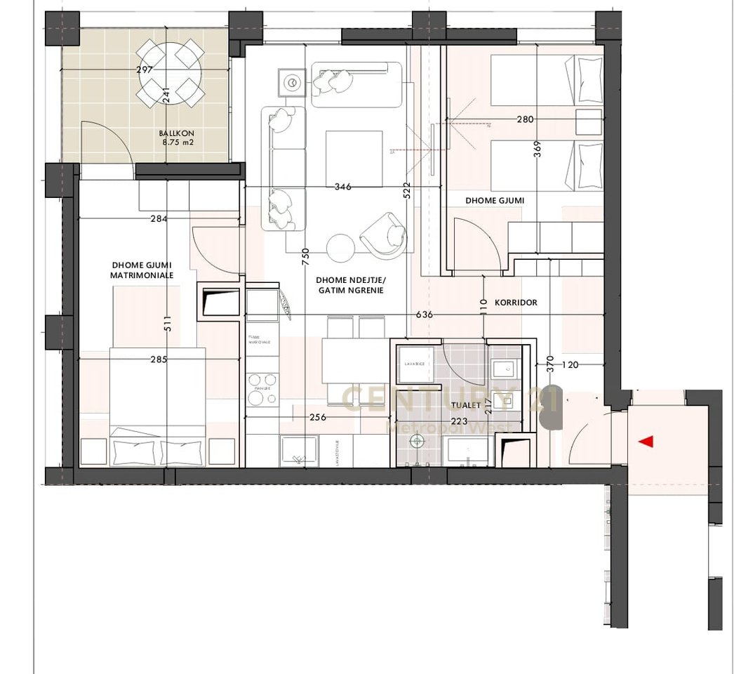 Apartament 2+1  për shitje te Vlora Marine!