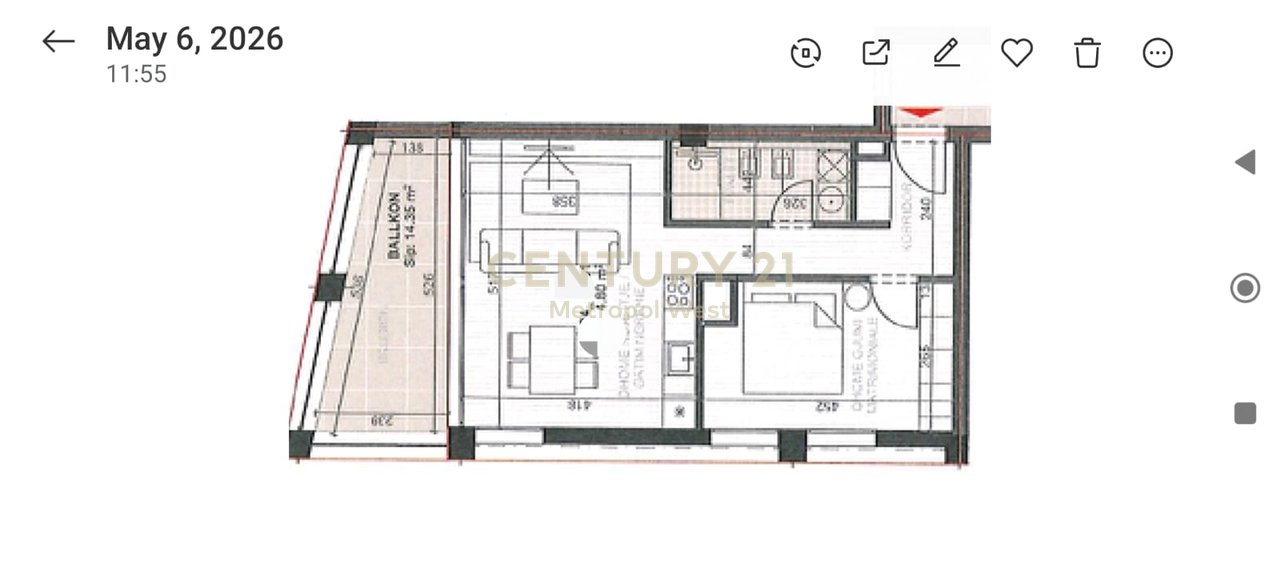 Apartament 1+1  për shitje te Vlora Marine me pamje nga Deti !