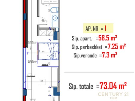 Studio 1+1 for Sale in Farka