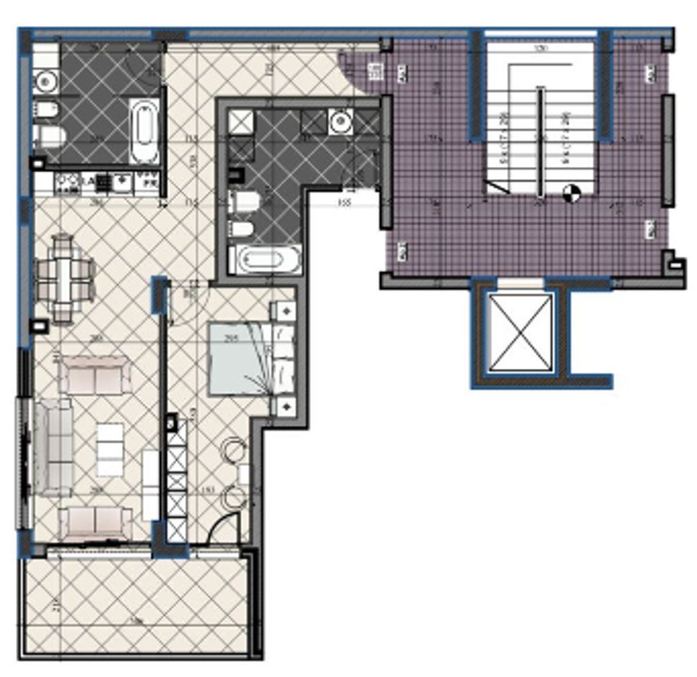 1+1 Apartment for Sale next to Kodra e Diellit Residence
