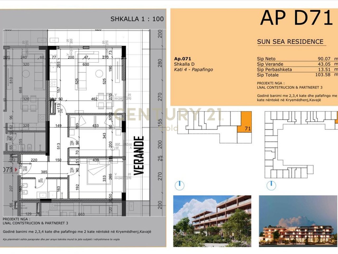 PENTHOUSE FOR SALE 2+1 IN THE SUN SEA GOLEM RESIDENCE!