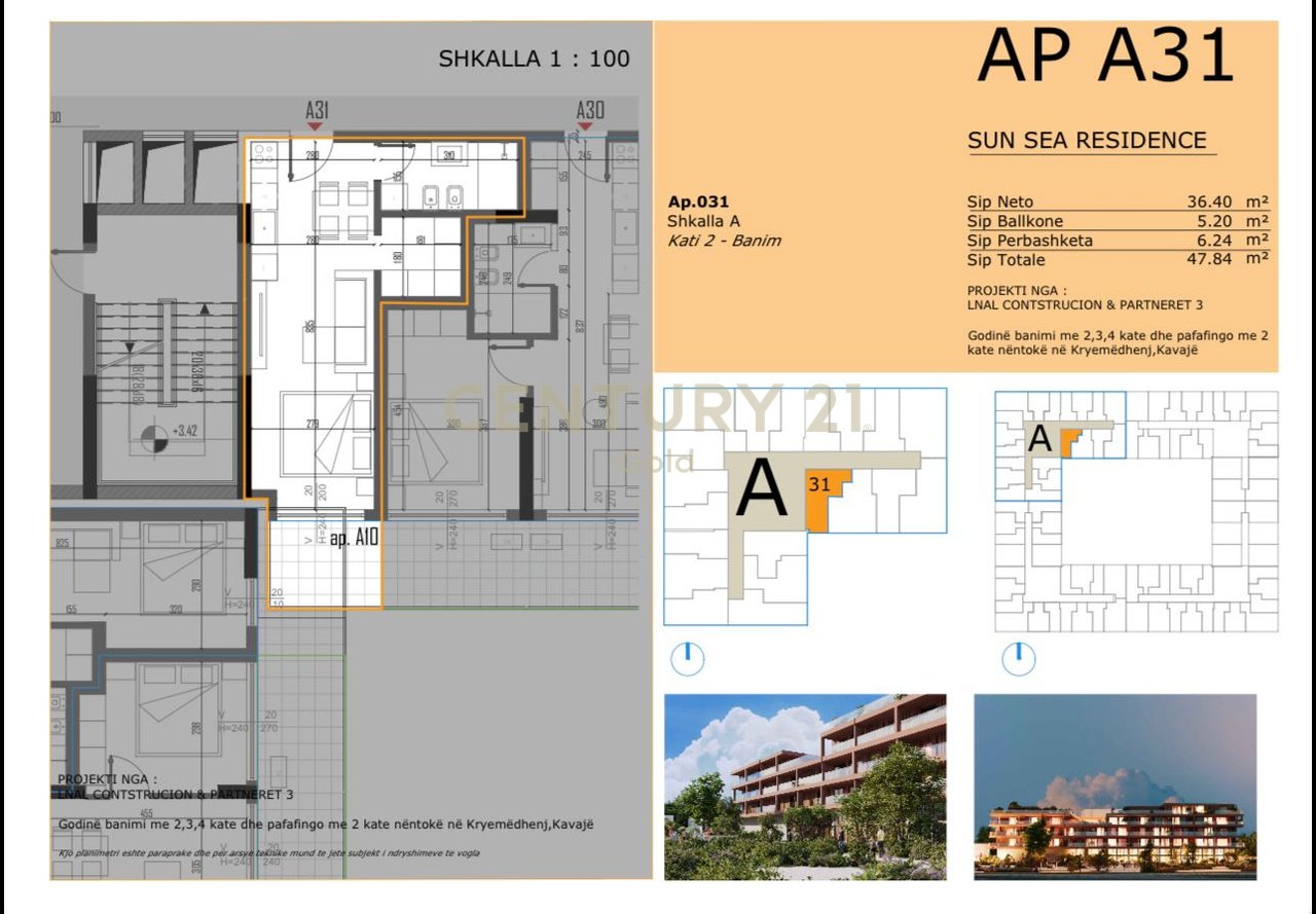 STUDIO APARTMENT FOR SALE IN SUN SEA RESIDENCE, GOLEM!