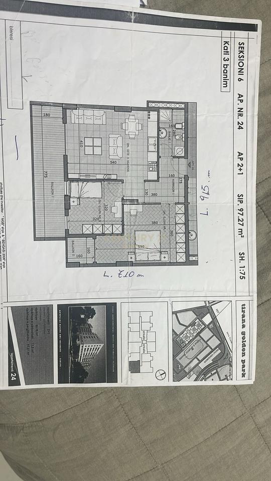 Apartament 2+1 per shijte te Golden park