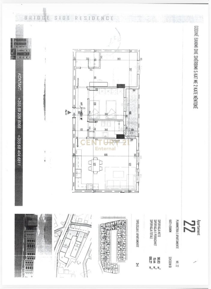 Apartment 2+1+2 for sale in Paskuqan