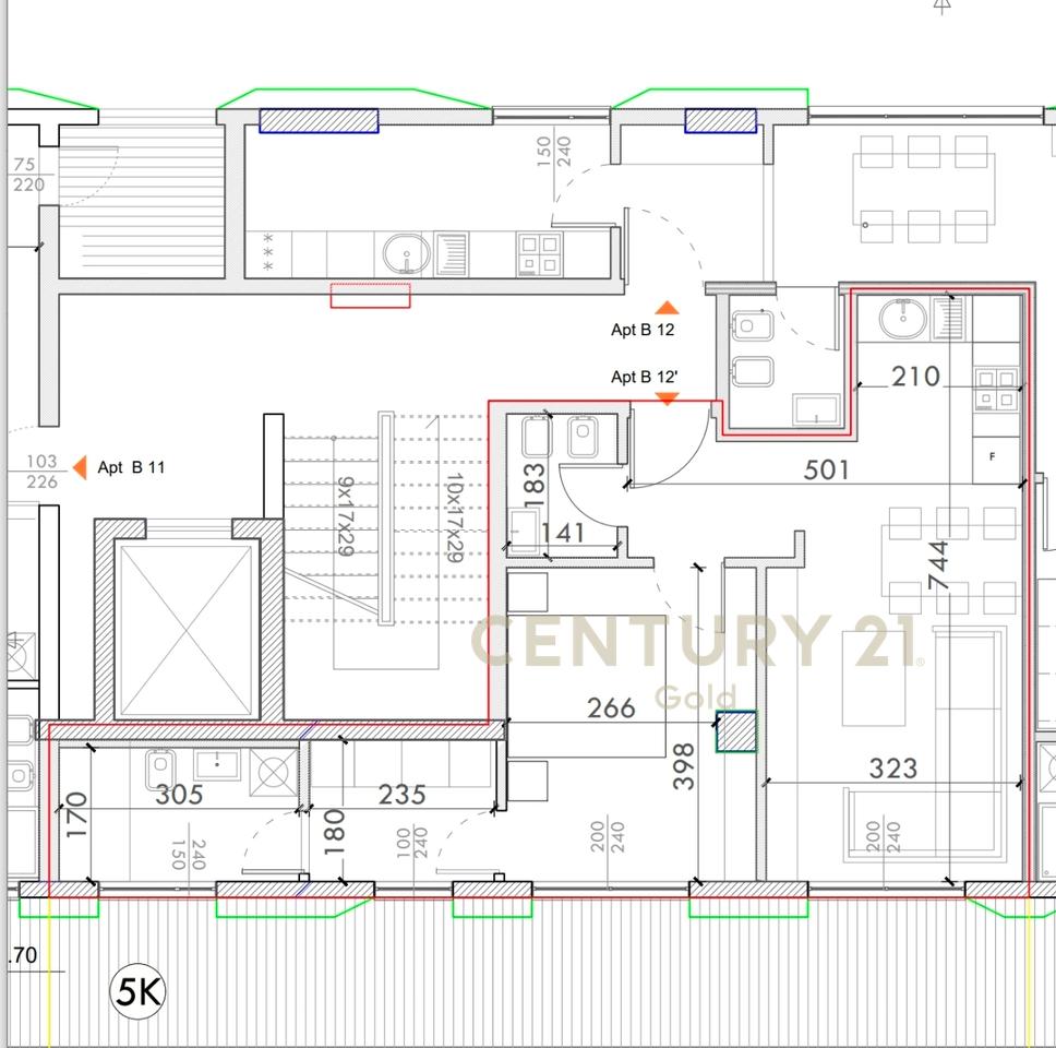 Apartment with veranda for sale near Diplomatic area