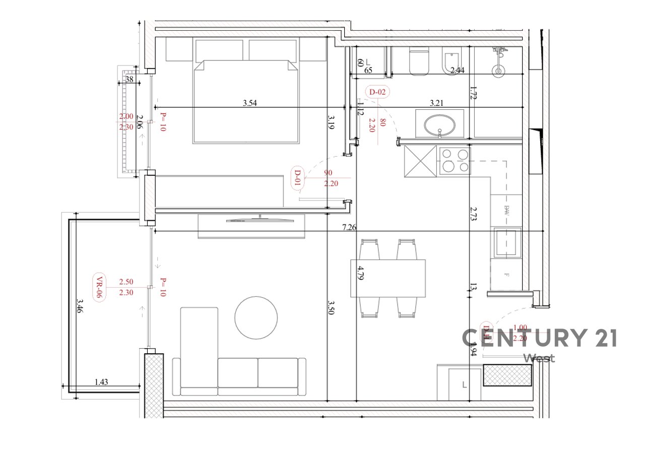 Shitet Apartament 1+1 me Pamje nga Deti "ALMAR RESIDENCE", Mali i Robit