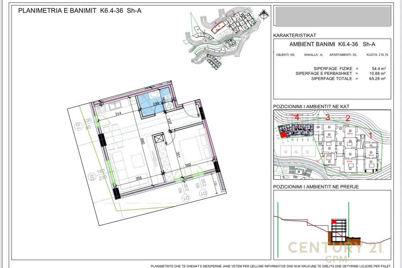 TEK KODRA E DIELLIT SHESIM APARTAMENT 1+1